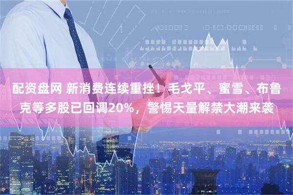 配资盘网 新消费连续重挫！毛戈平、蜜雪、布鲁克等多股已回调20%，警惕天量解禁大潮来袭