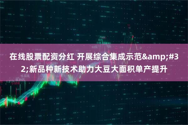在线股票配资分红 开展综合集成示范 新品种新技术助力大豆大面积单产提升